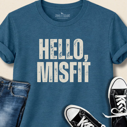 Hello, Misfit T-shirt - Zeke Squad