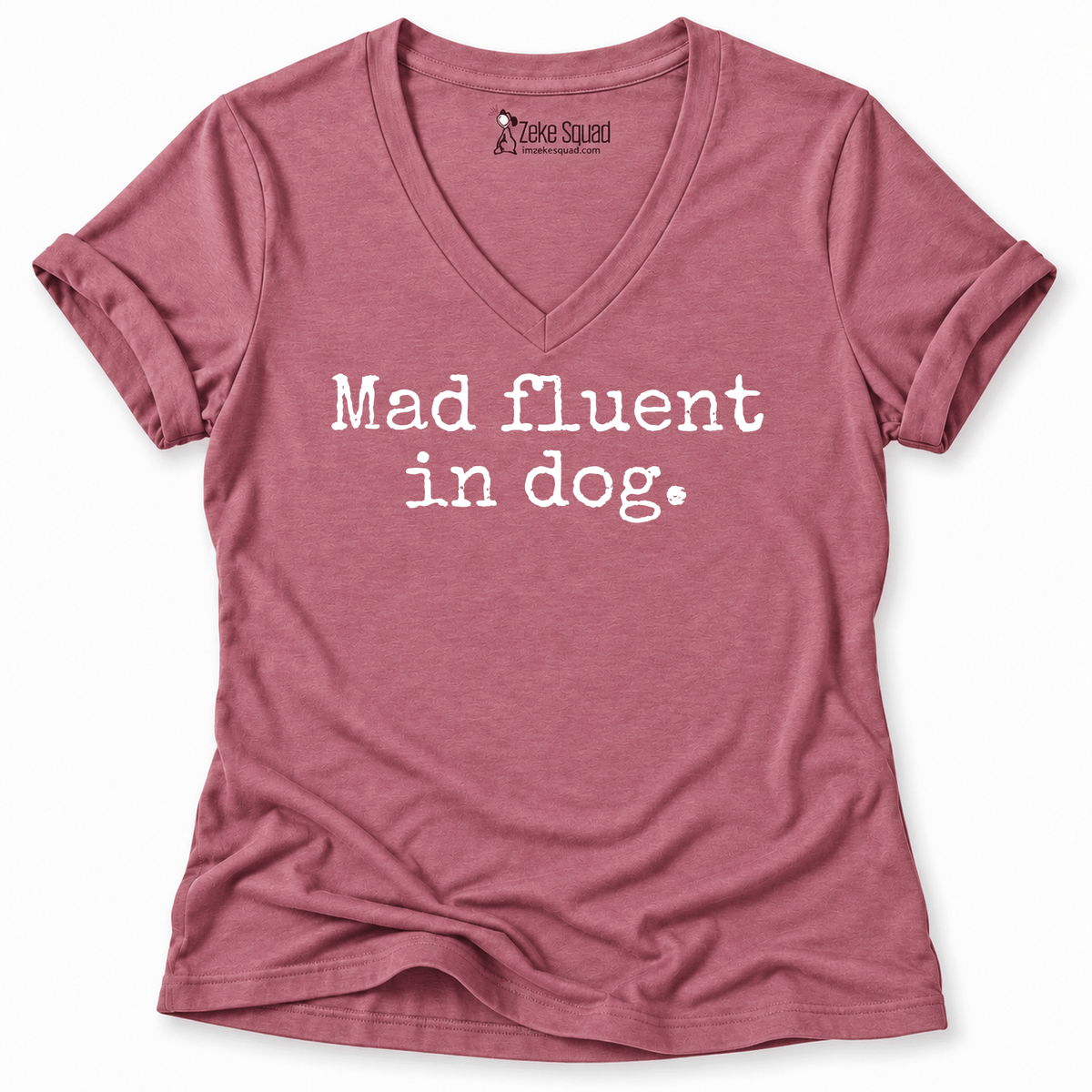 Mad Fluent Women's V-neck - Zeke Squad
