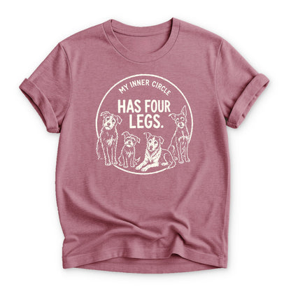 My Inner Circle Has Four Legs T-shirt - Zeke Squad