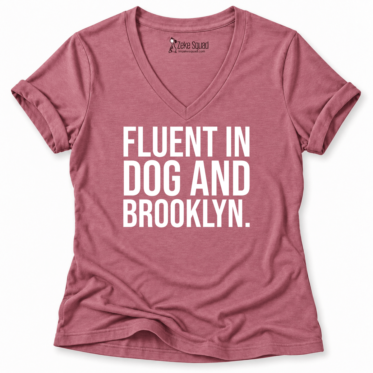 Fluent Brooklyn Women's V-neck - Zeke Squad