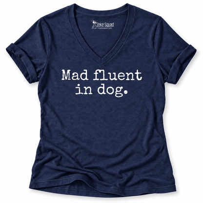 Mad Fluent Women's V-neck - Zeke Squad