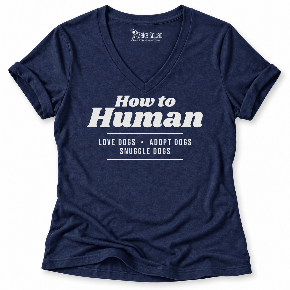 How To Human Women's V-neck - Zeke Squad