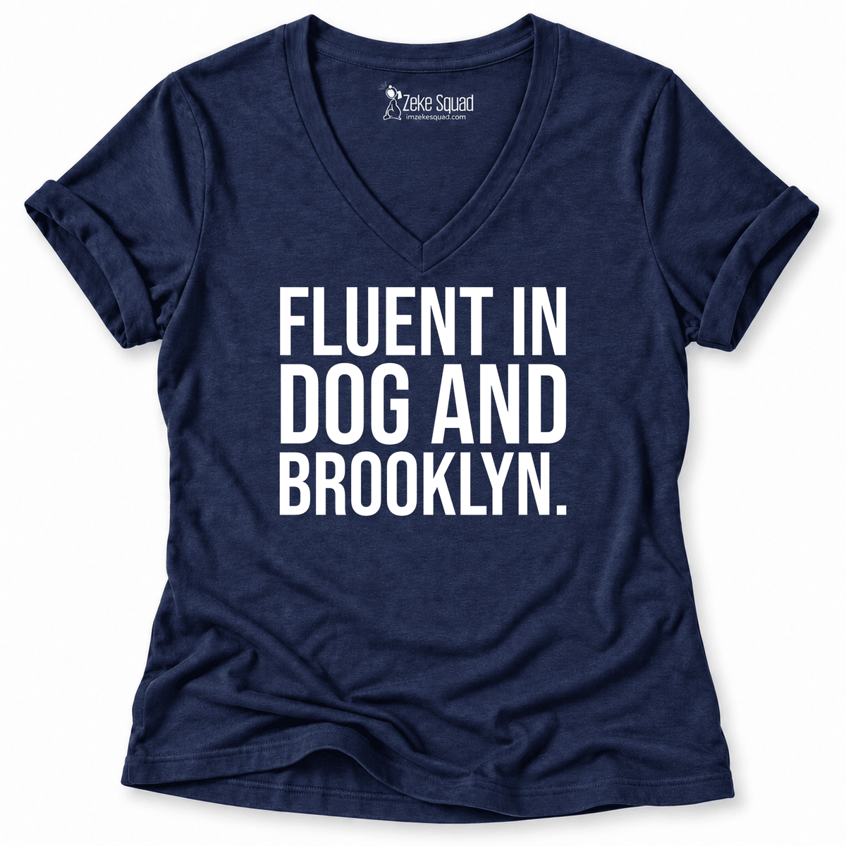 Fluent Brooklyn Women's V-neck - Zeke Squad
