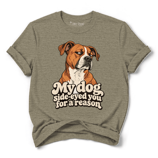 Side-eye Dog T-shirt - Zeke Squad