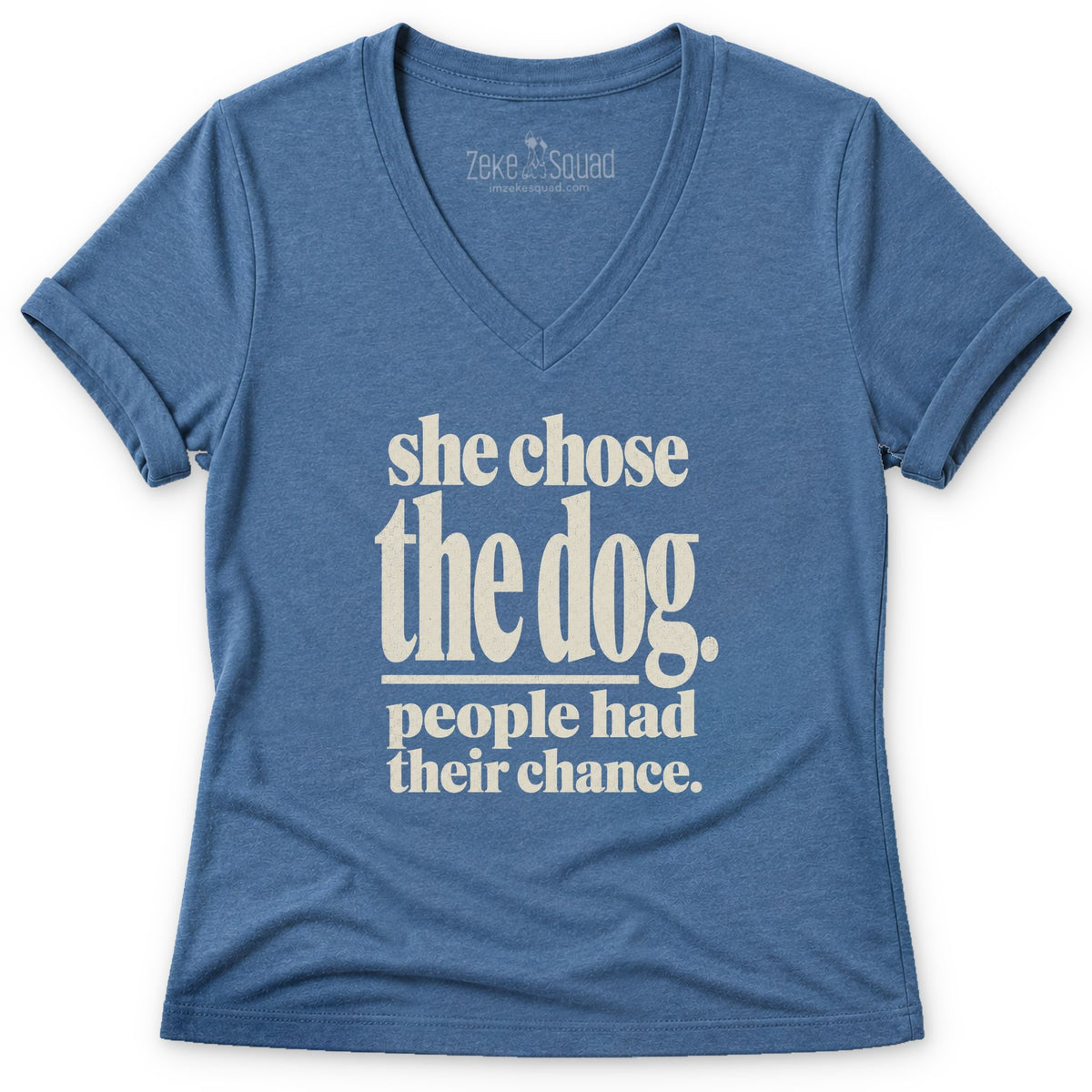 She Chose Women's V-neck - Zeke Squad