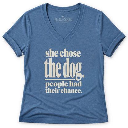 She Chose Women's V-neck - Zeke Squad
