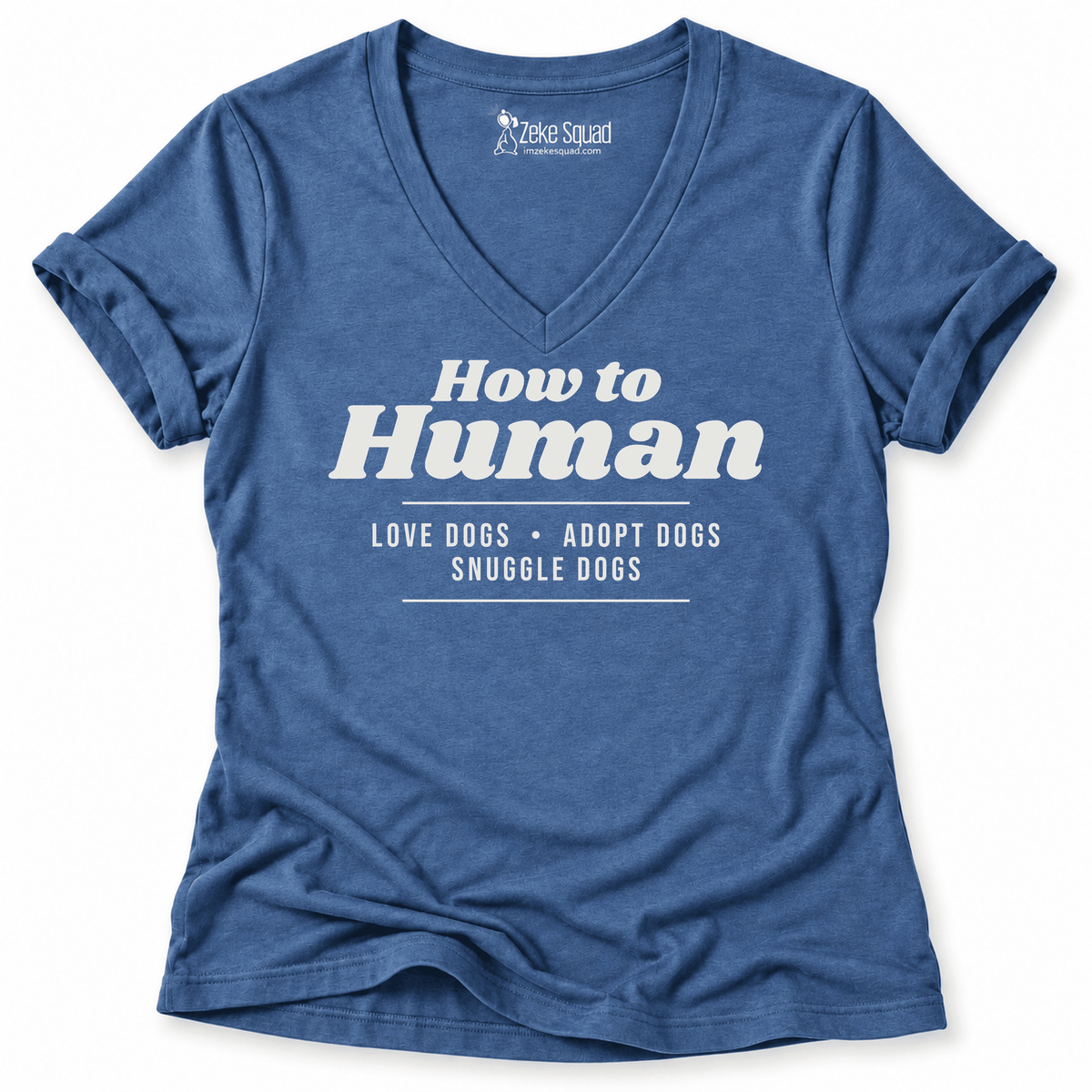 How To Human Women's V-neck - Zeke Squad