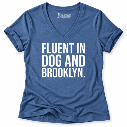 Fluent Brooklyn Women's V-neck - Zeke Squad