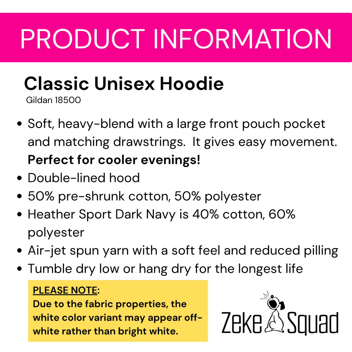 Just Add Dog Unisex Hoodie | Cozy Minimalist Dog Lover Sweatshirt – Zeke Squad