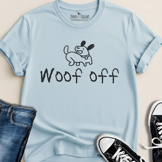 Woof Off Sketchy Dog T-shirt
