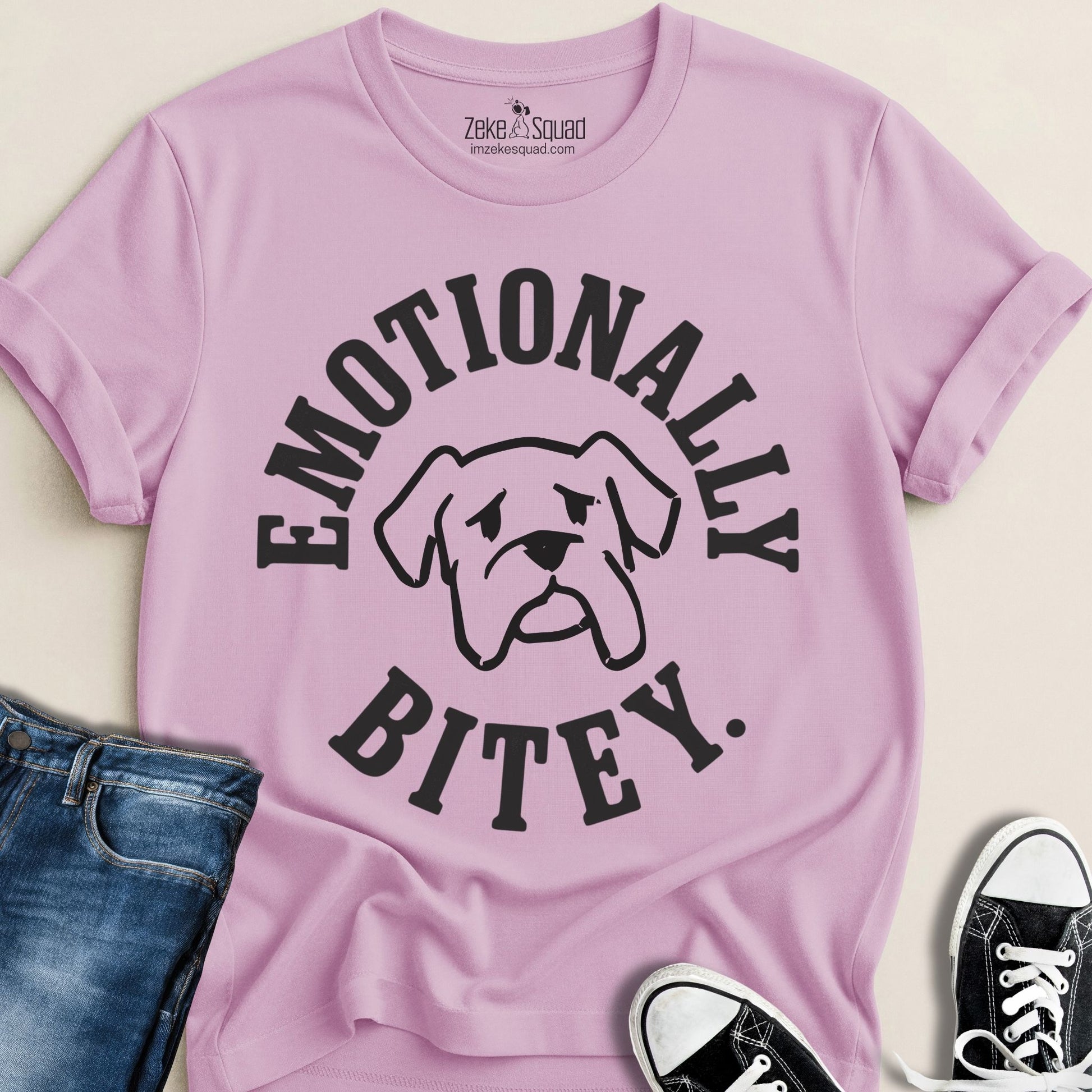 Emotionally Bitey True Story T-shirt - Zeke Squad