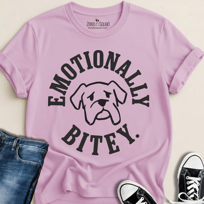 Emotionally Bitey True Story T-shirt - Zeke Squad