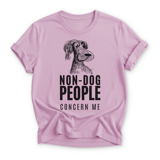 Non-Dog People Concern Me T-shirt - Zeke Squad