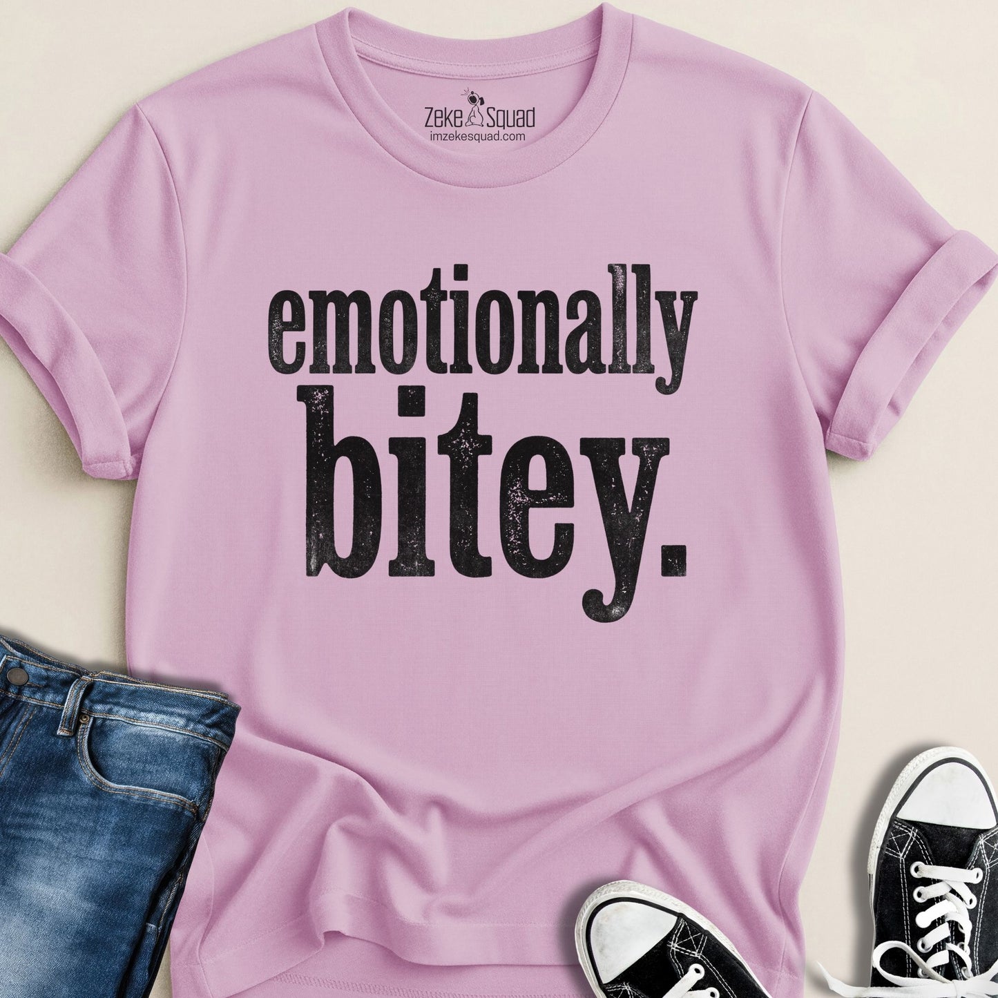 Emotionally Bitey T-shirt - Zeke Squad