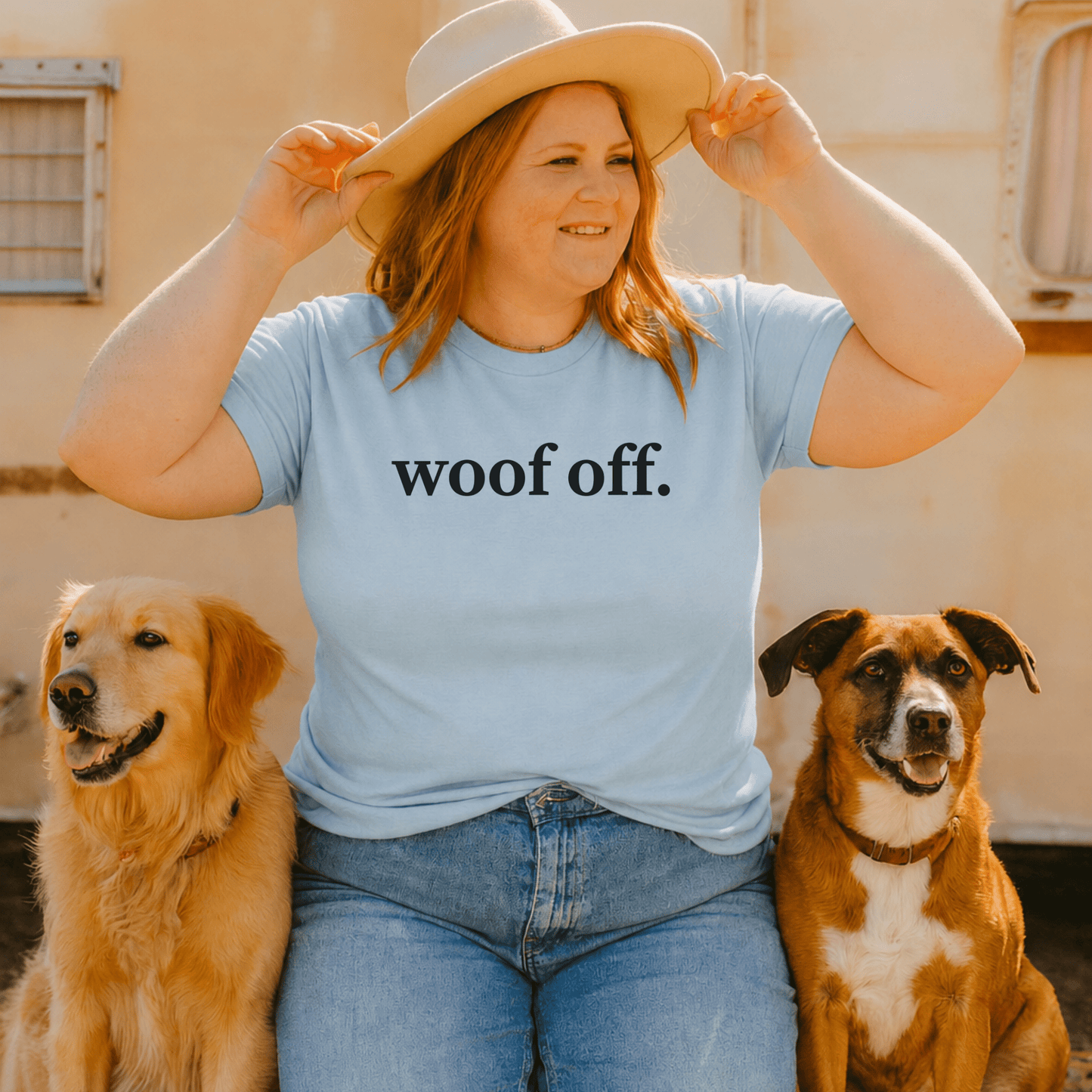 Woof Off Graphic T-shirt - Zeke Squad
