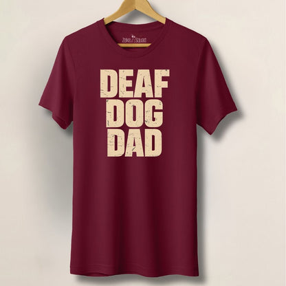Deaf Dog Dad T-shirt - Zeke Squad