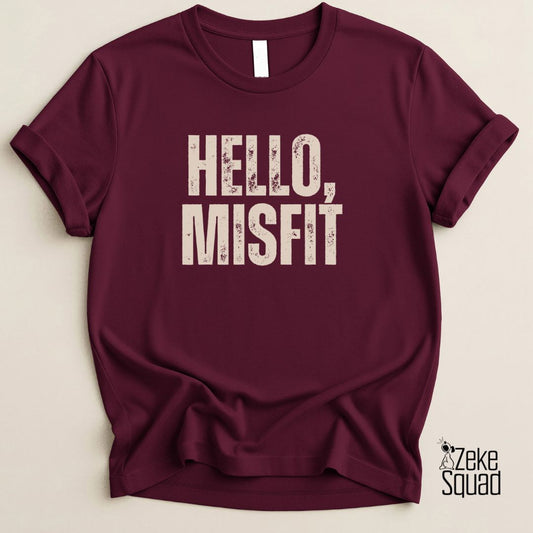 Hello, Misfit T-shirt - Zeke Squad