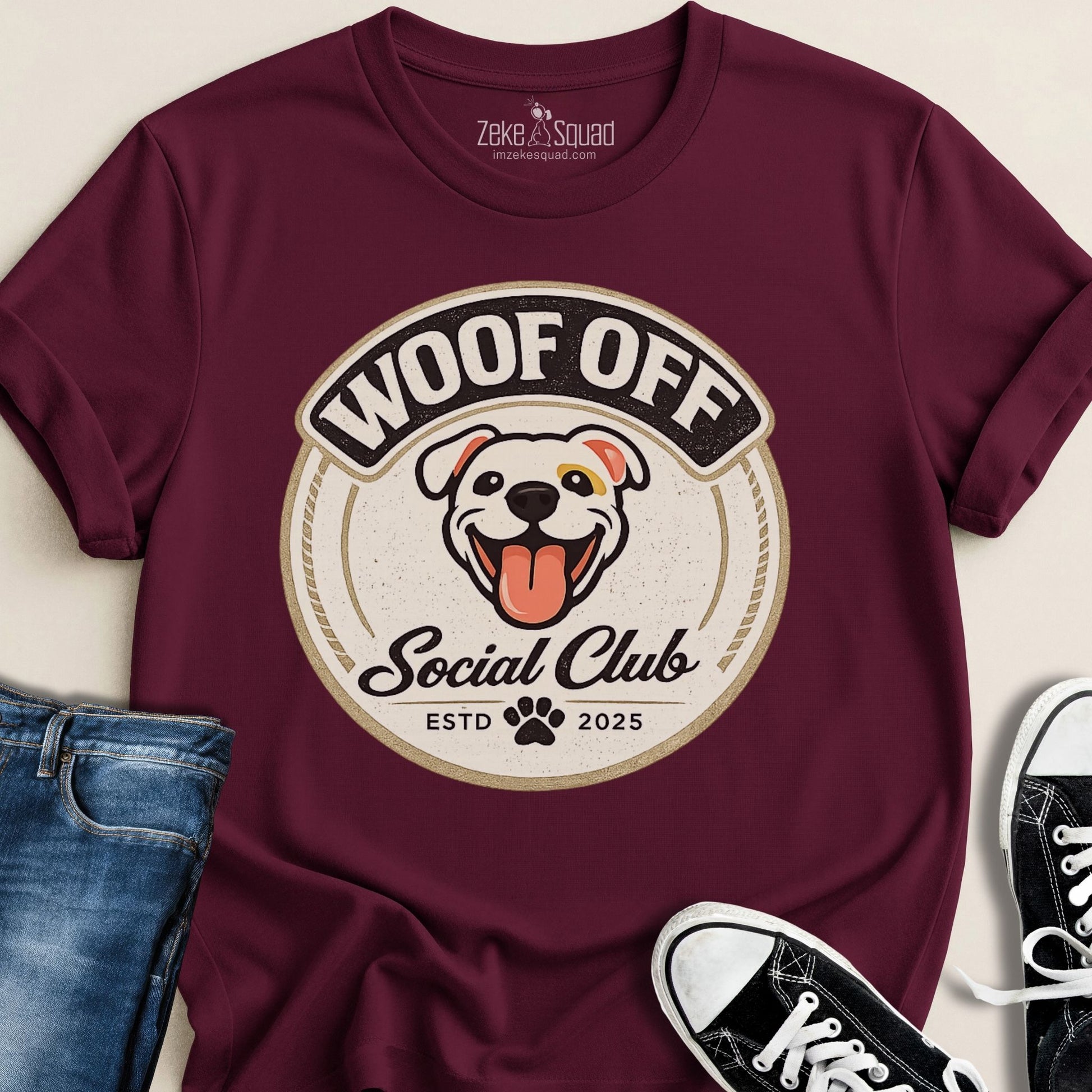 Woof Off Social Club T-shirt - Zeke Squad