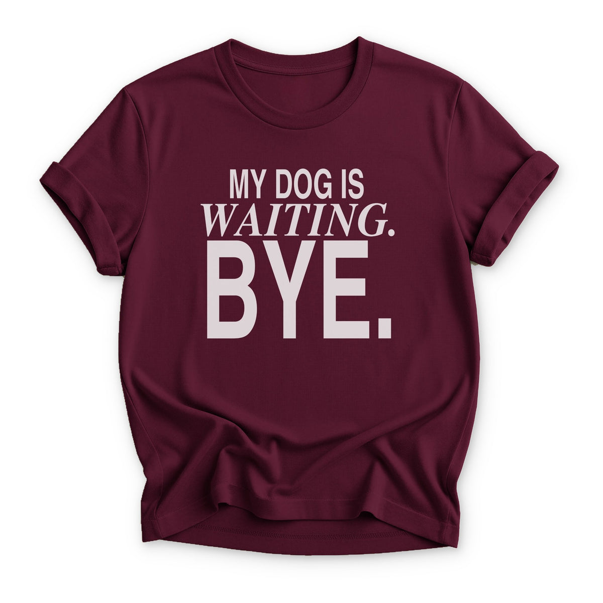 My Dog is Waiting. Bye T-shirt - Zeke Squad