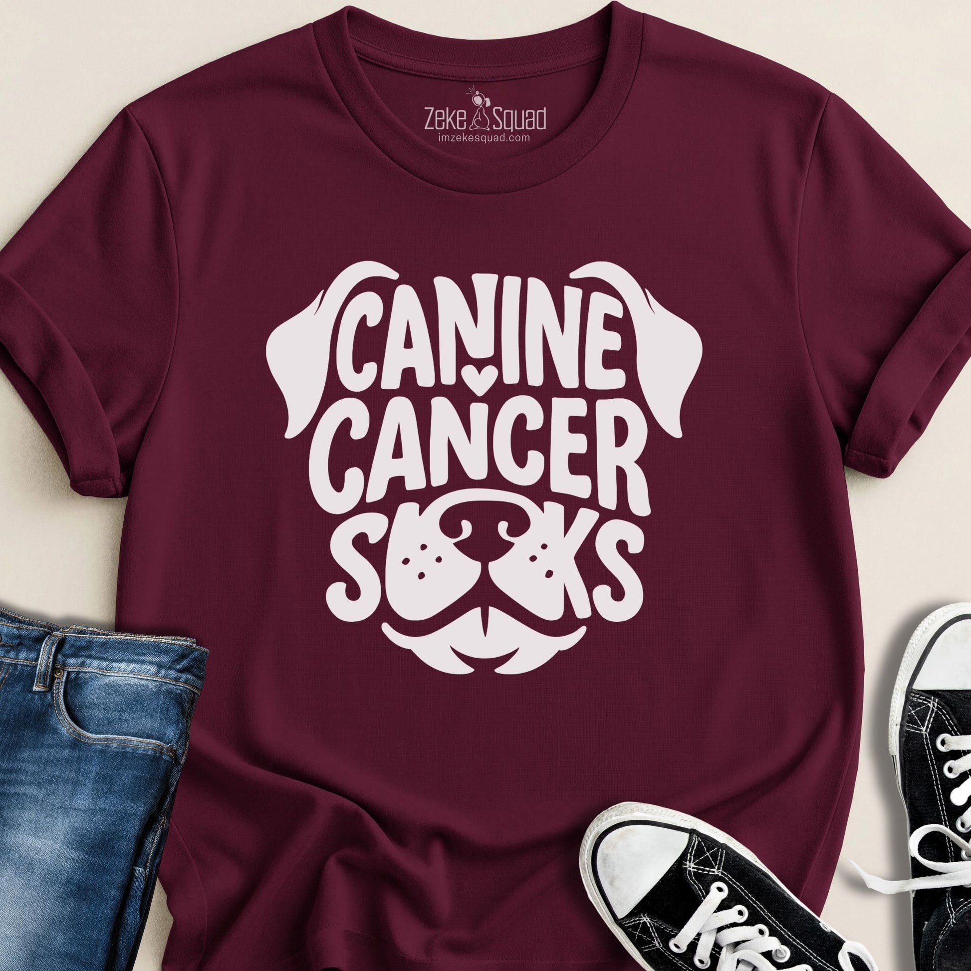 Canine Cancer Sucks T-shirt - Zeke Squad