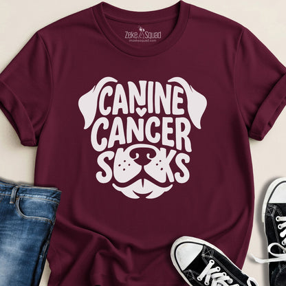 Canine Cancer Sucks T-shirt - Zeke Squad