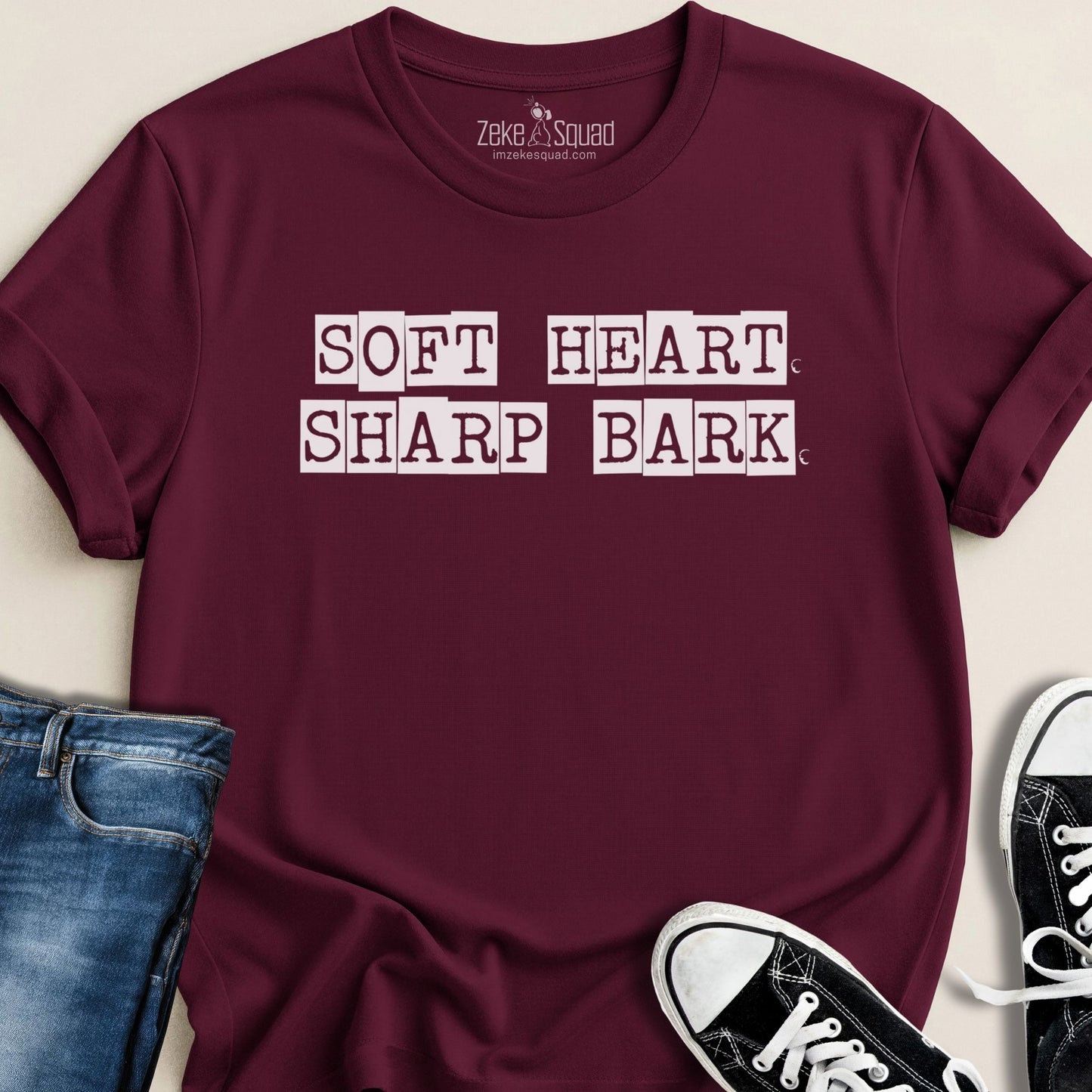 Soft Heart. Sharp Bark. T-shirt - Zeke Squad
