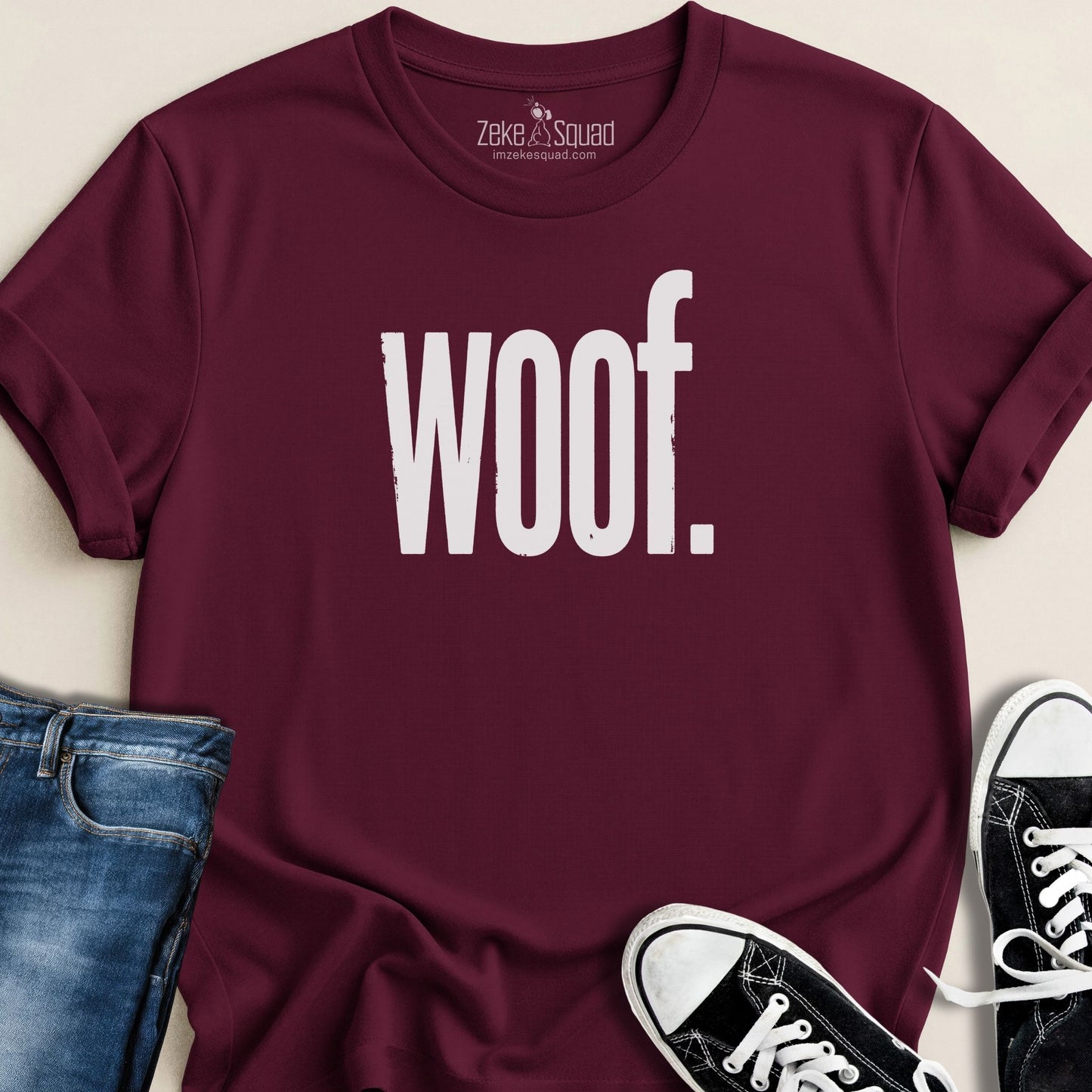 WOOF. T-shirt - Zeke Squad