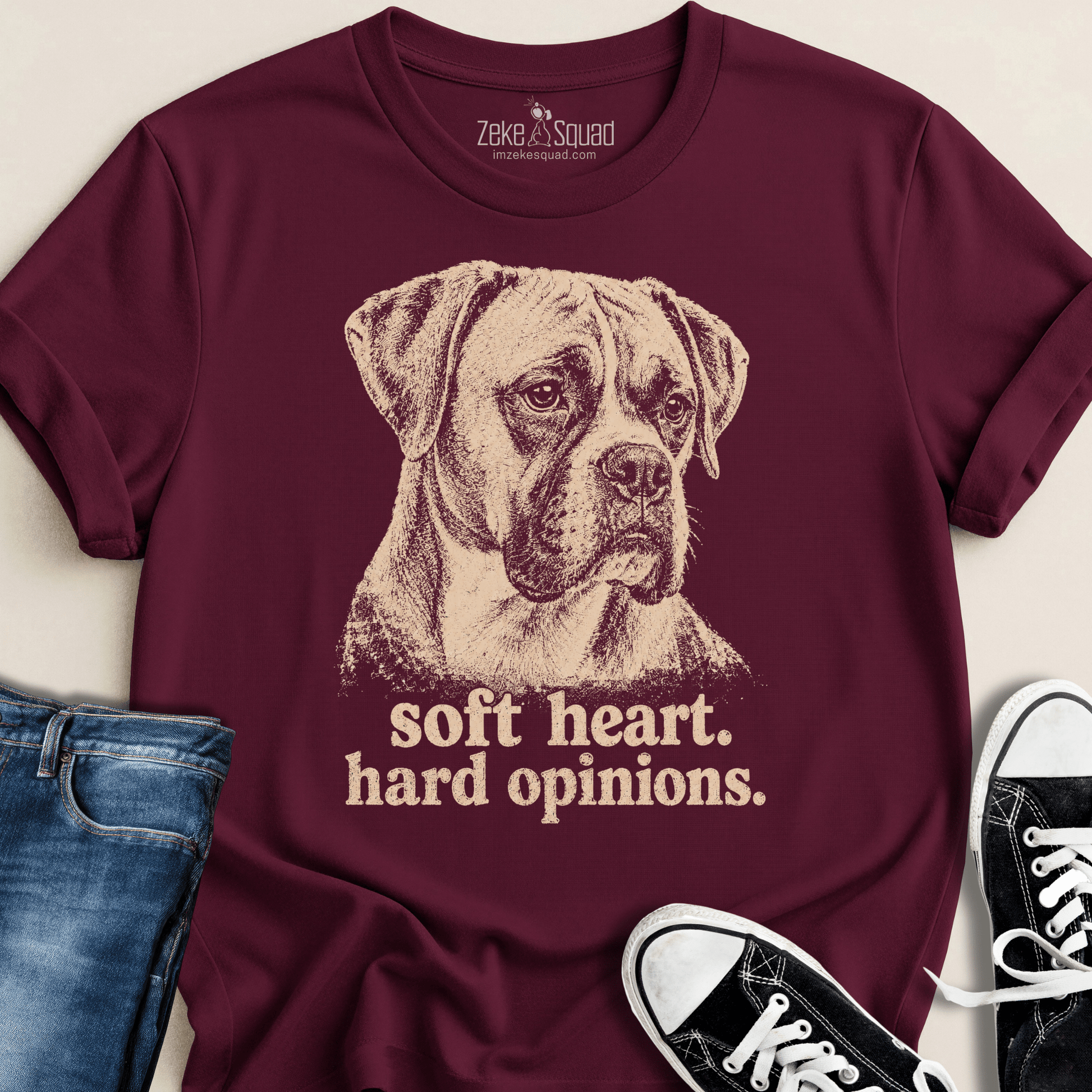 Soft Heart. Hard Opinions. T-shirt - Zeke Squad