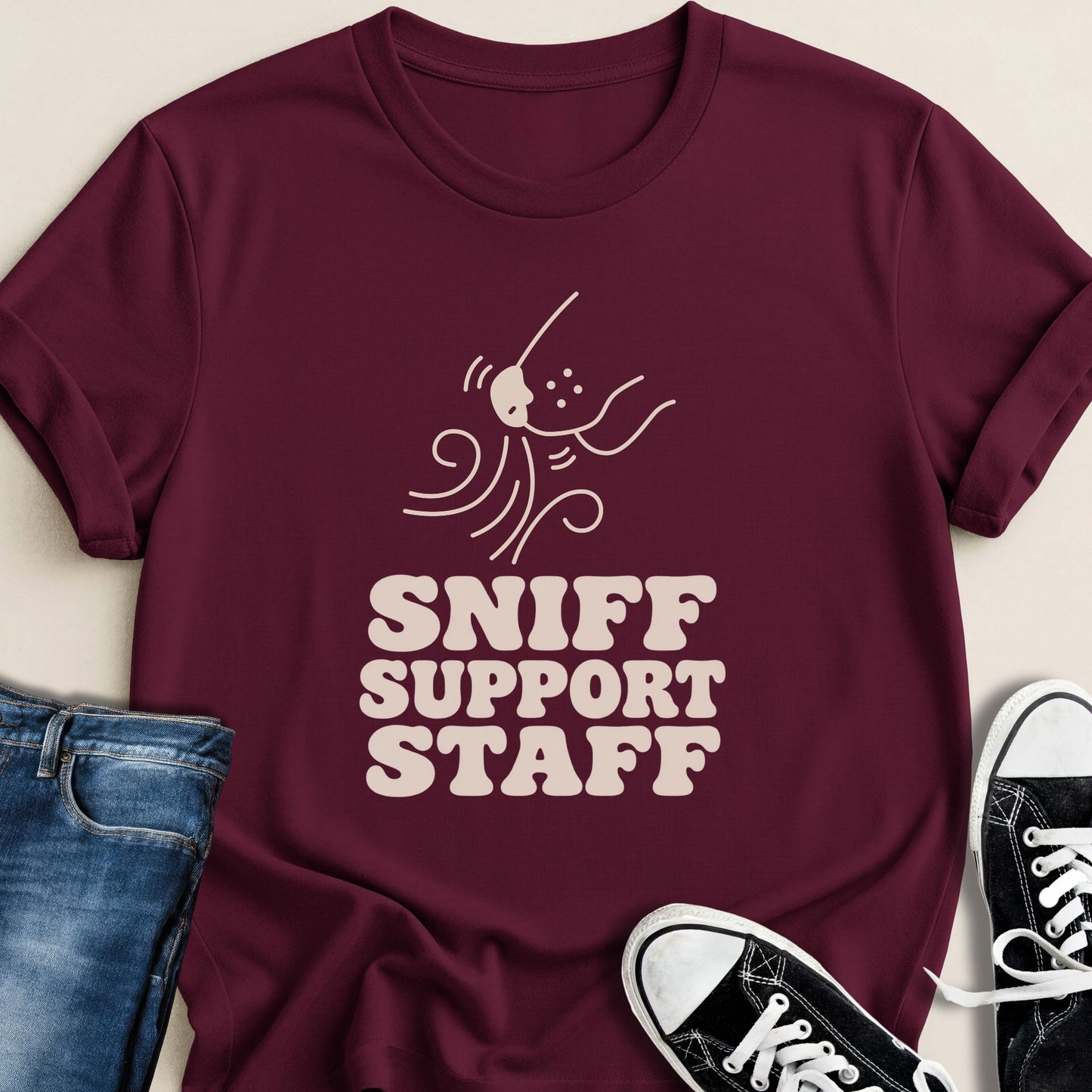 Sniff Support Staff T-shirt - Zeke Squad