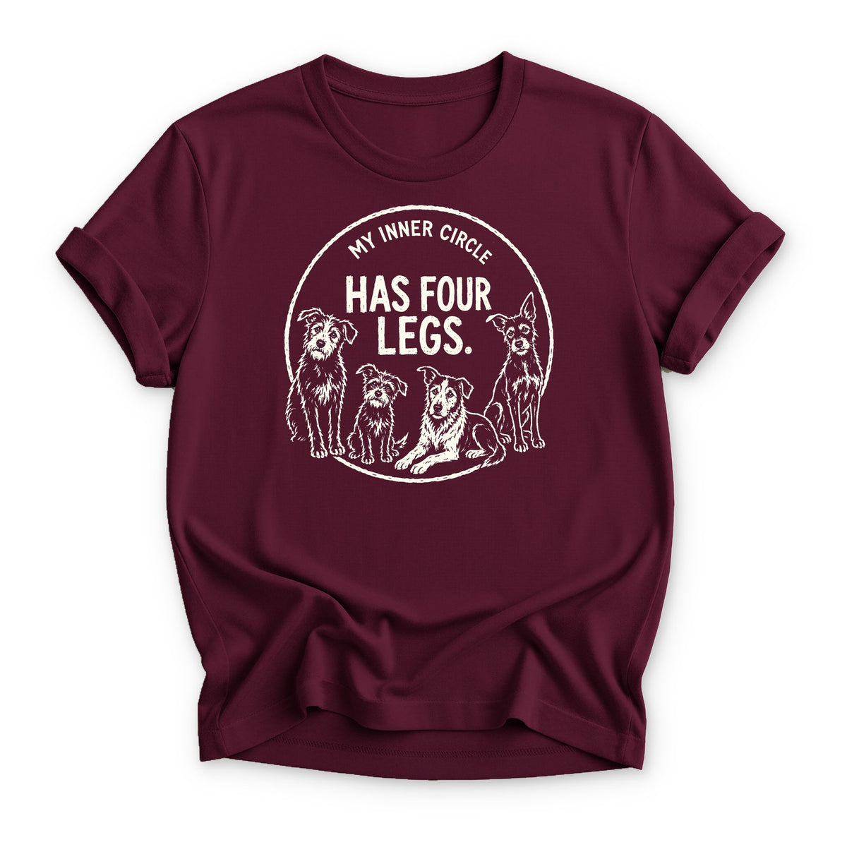 My Inner Circle Has Four Legs T-shirt - Zeke Squad