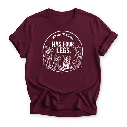 My Inner Circle Has Four Legs T-shirt - Zeke Squad
