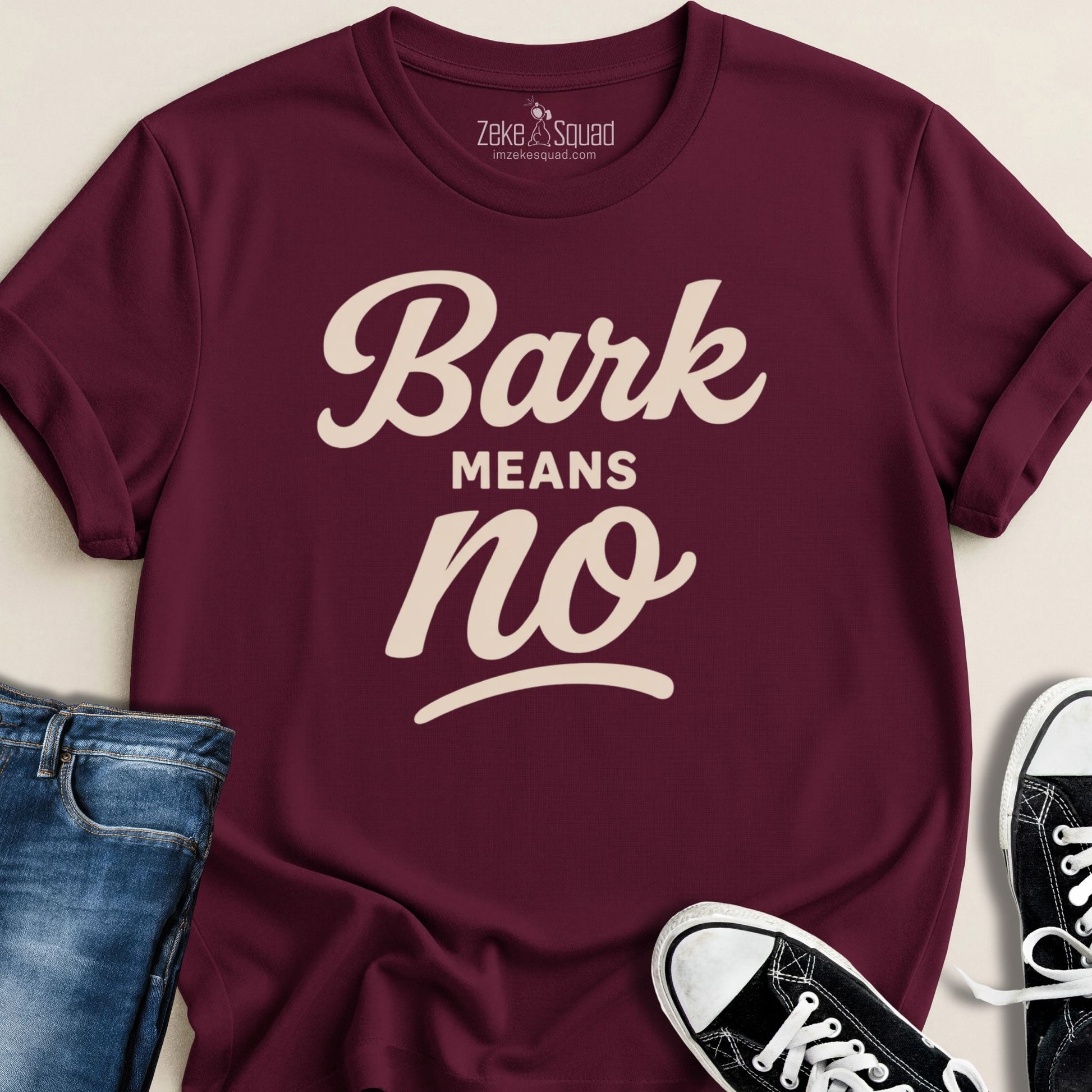 Bark Means No T-shirt - Zeke Squad