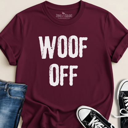Woof Off Grunge Style T-shirt - Zeke Squad