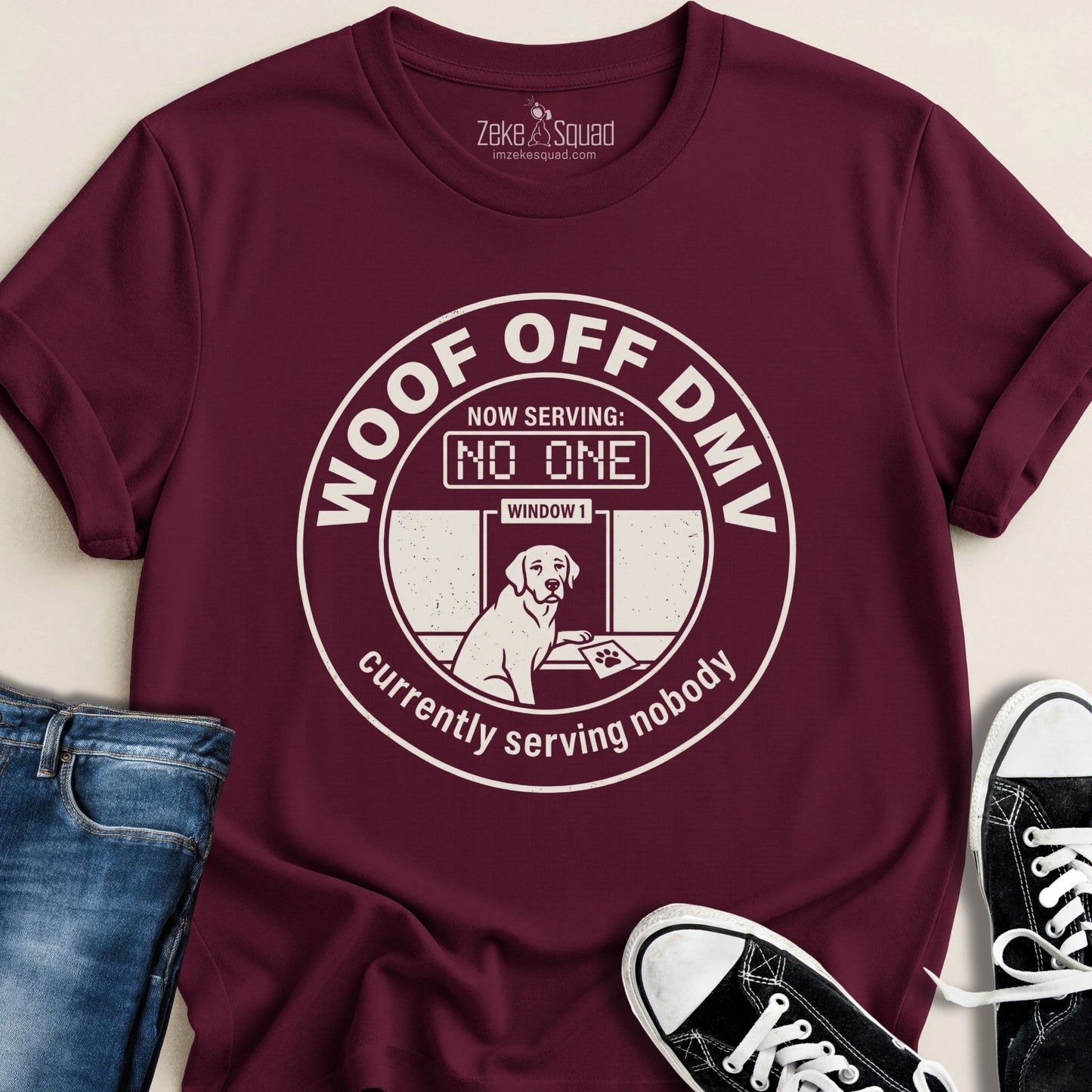 Woof Off DMV T-shirt - Zeke Squad