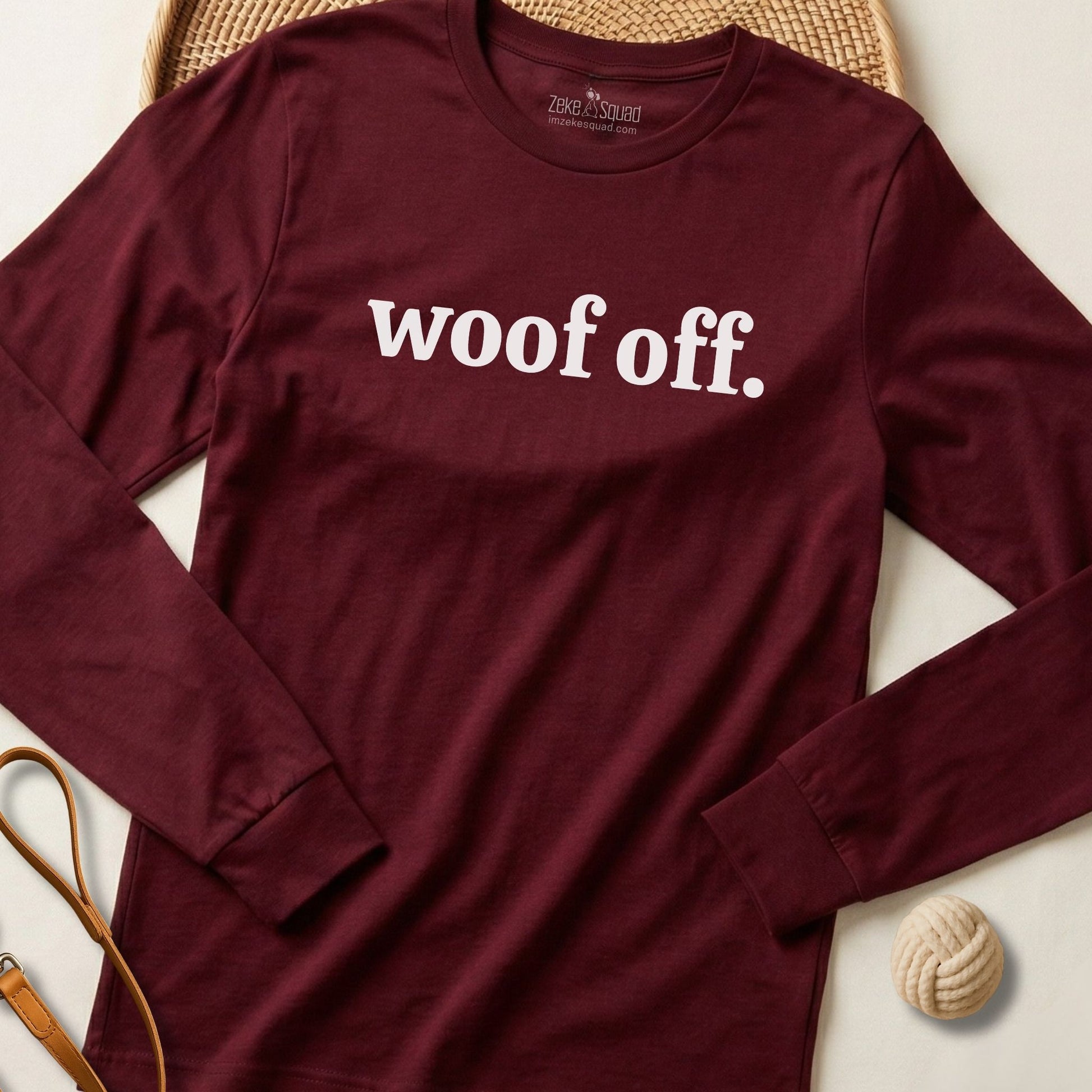 Woof Off. Long Sleeve T-shirt - Zeke Squad