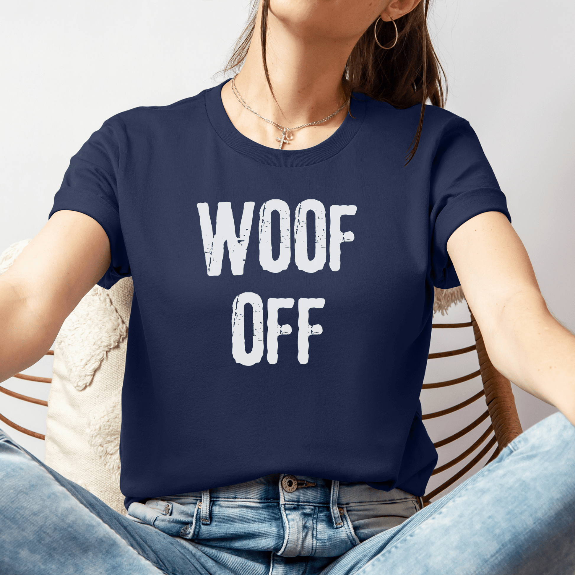 Woof Off Grunge T-shirt - Zeke Squad