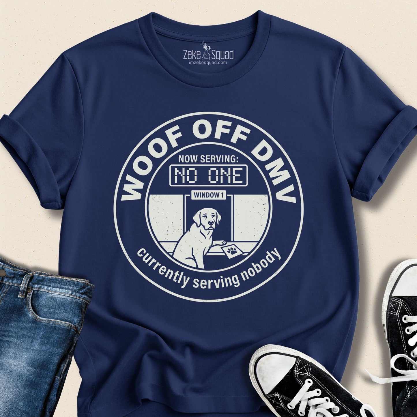 Woof Off DMV T-shirt - Zeke Squad