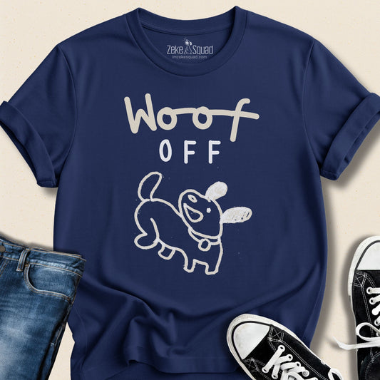 Woof Off Feisty Pup T-shirt