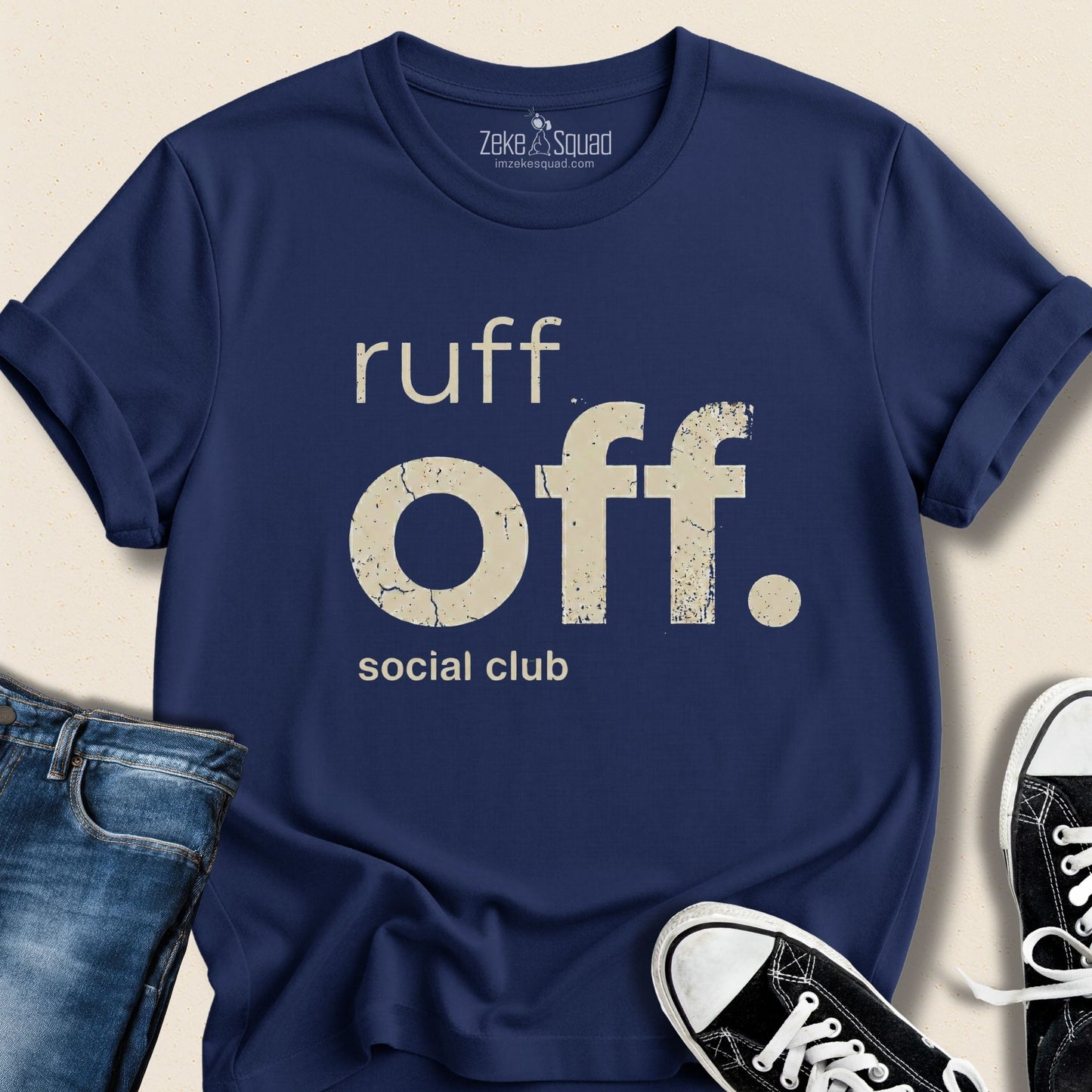 Ruff Off Social Club T-shirt - Zeke Squad