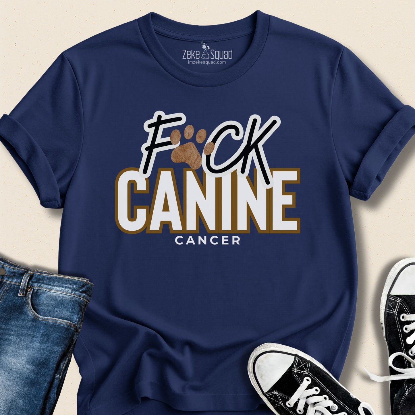 F*ck Canine Cancer T-shirt - Zeke Squad