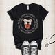 Unisex Zeke Squad T-shirt with the bold statement “Not today, Canine Cancer” for awareness and advocacy.
