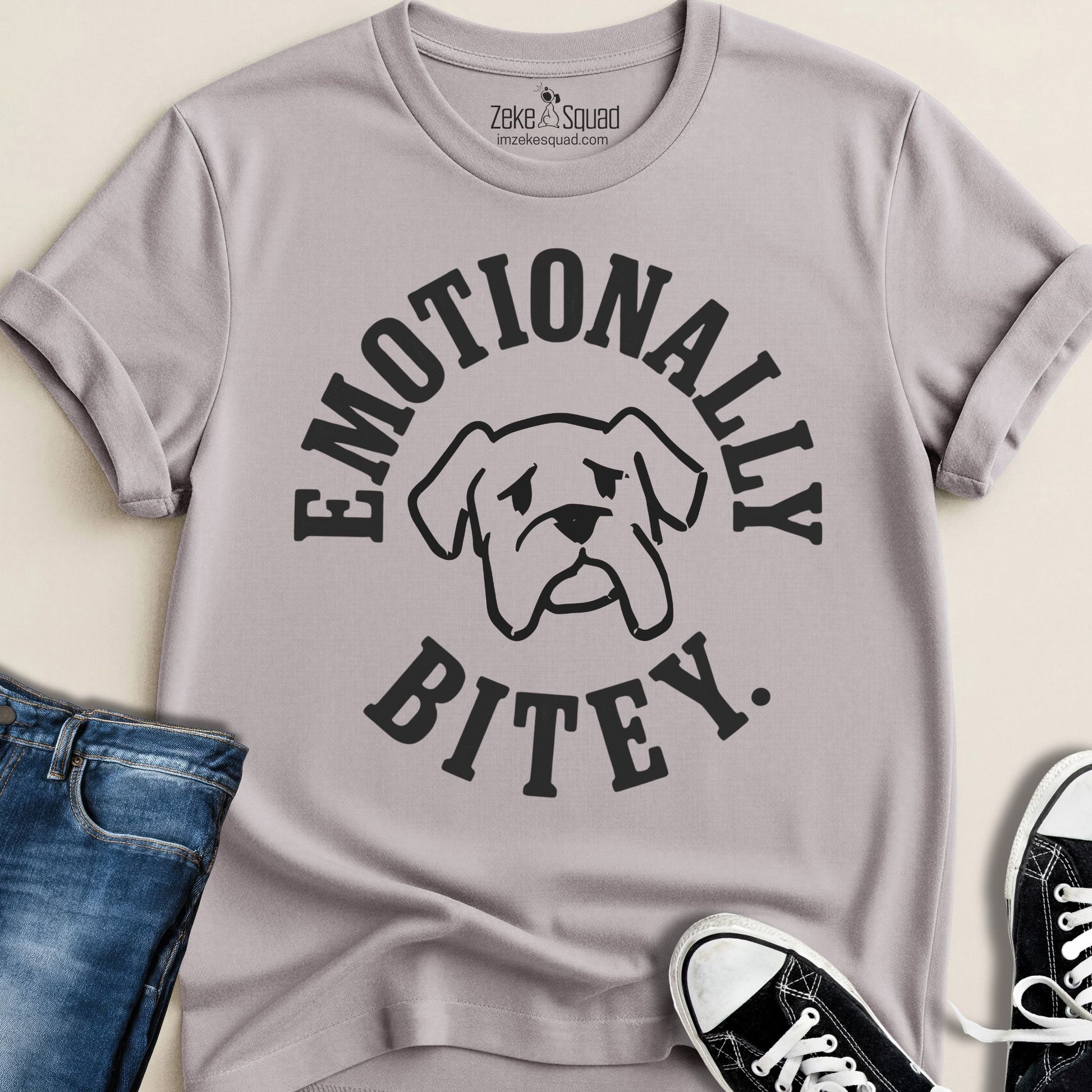 Emotionally Bitey True Story T-shirt - Zeke Squad