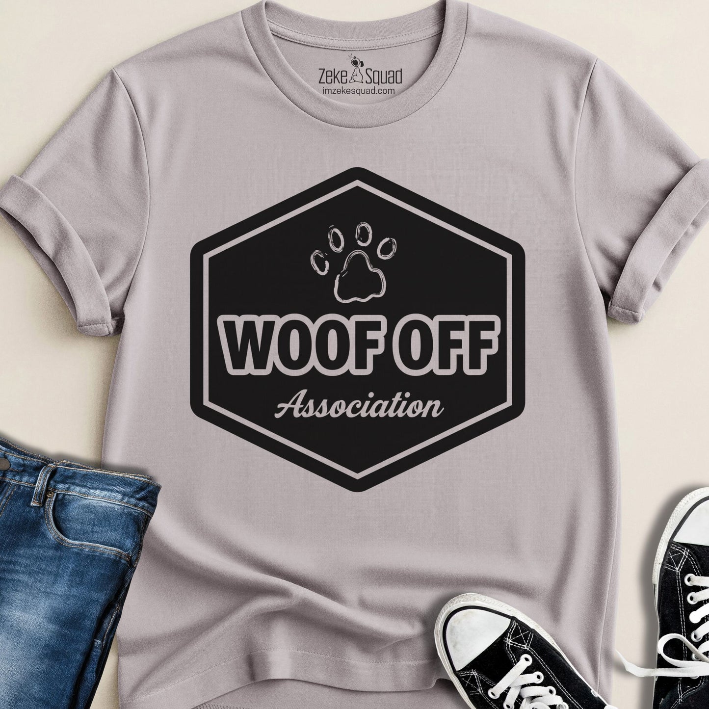 Woof Off Association T-shirt - Zeke Squad
