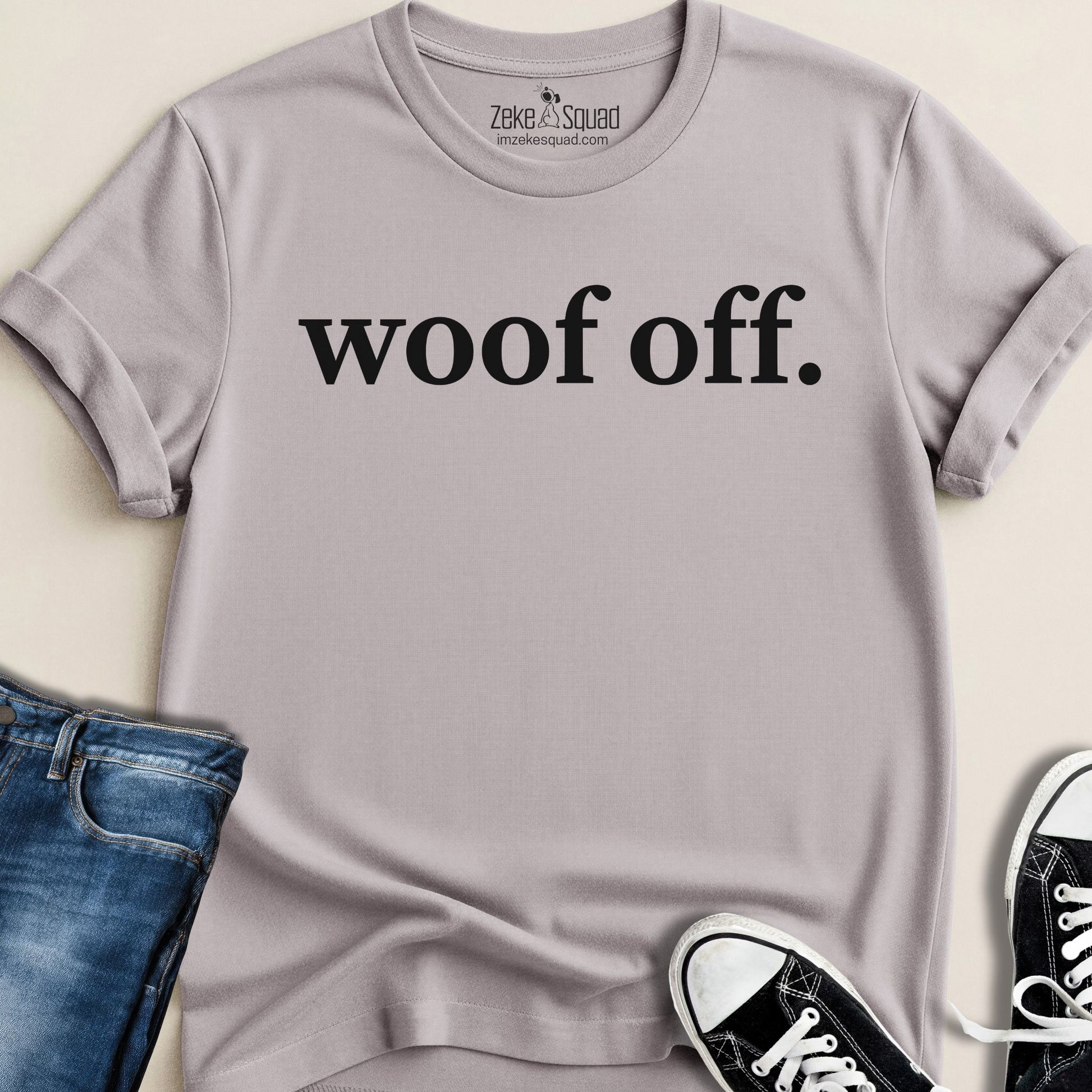 Woof Off Graphic T-shirt - Zeke Squad