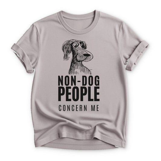 Non-Dog People Concern Me T-shirt - Zeke Squad