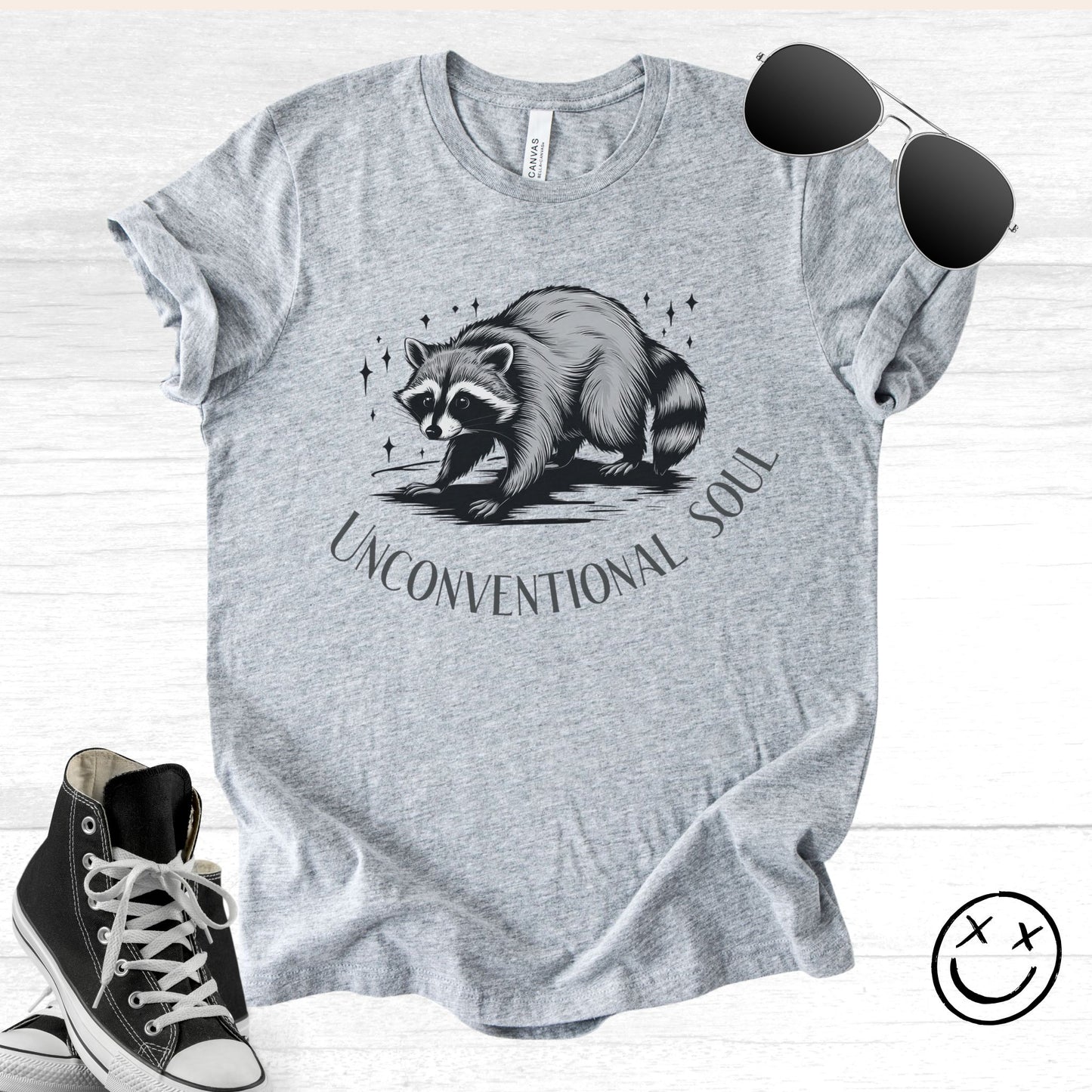 Unisex Zeke Squad T-shirt with a funny raccoon-inspired design, playing into the trending popularity of raccoon graphics.
