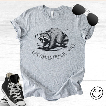 Unisex Zeke Squad T-shirt with a funny raccoon-inspired design, playing into the trending popularity of raccoon graphics.