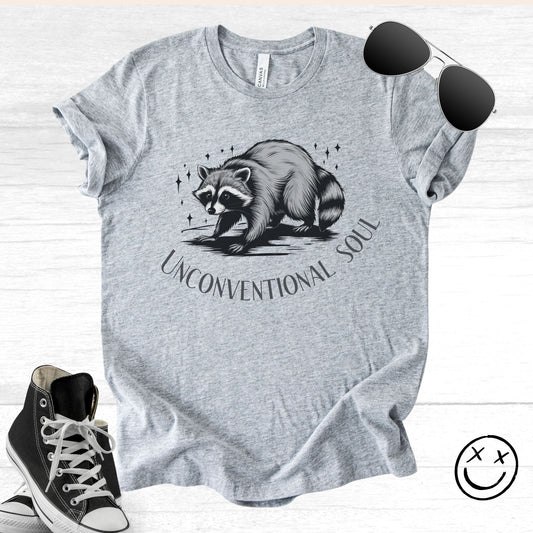 Unisex Zeke Squad T-shirt with a funny raccoon-inspired design, playing into the trending popularity of raccoon graphics.