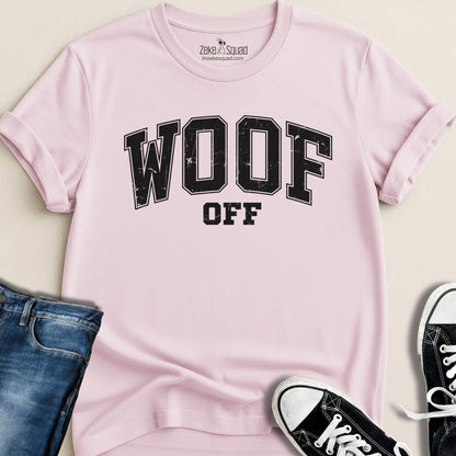 Woof Off Collegiate Style T-shirt - Zeke Squad