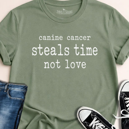 Canine Cancer Steals Time T-shirt - Zeke Squad